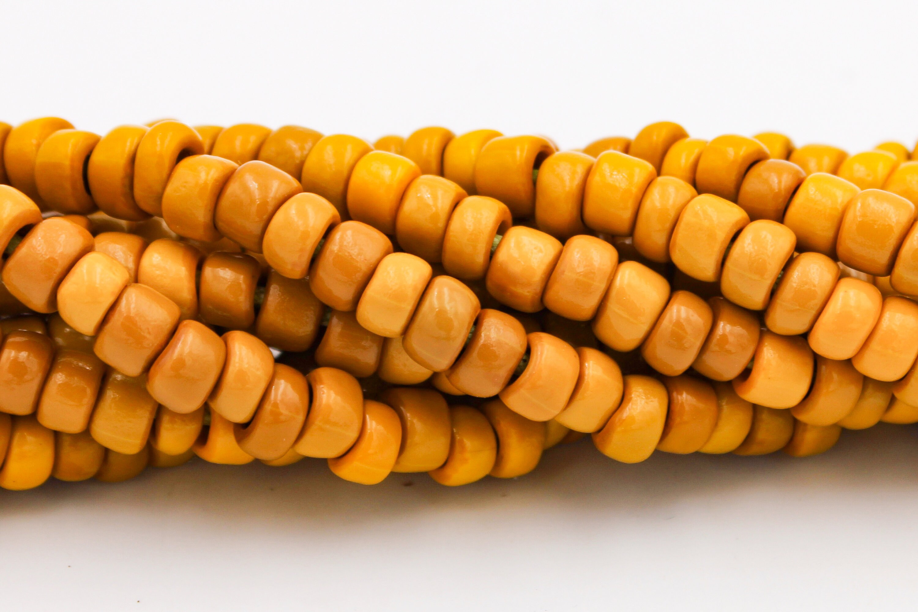 Mustard Yellow Seed Beads. Large Seed Beads. SB57 Etsy