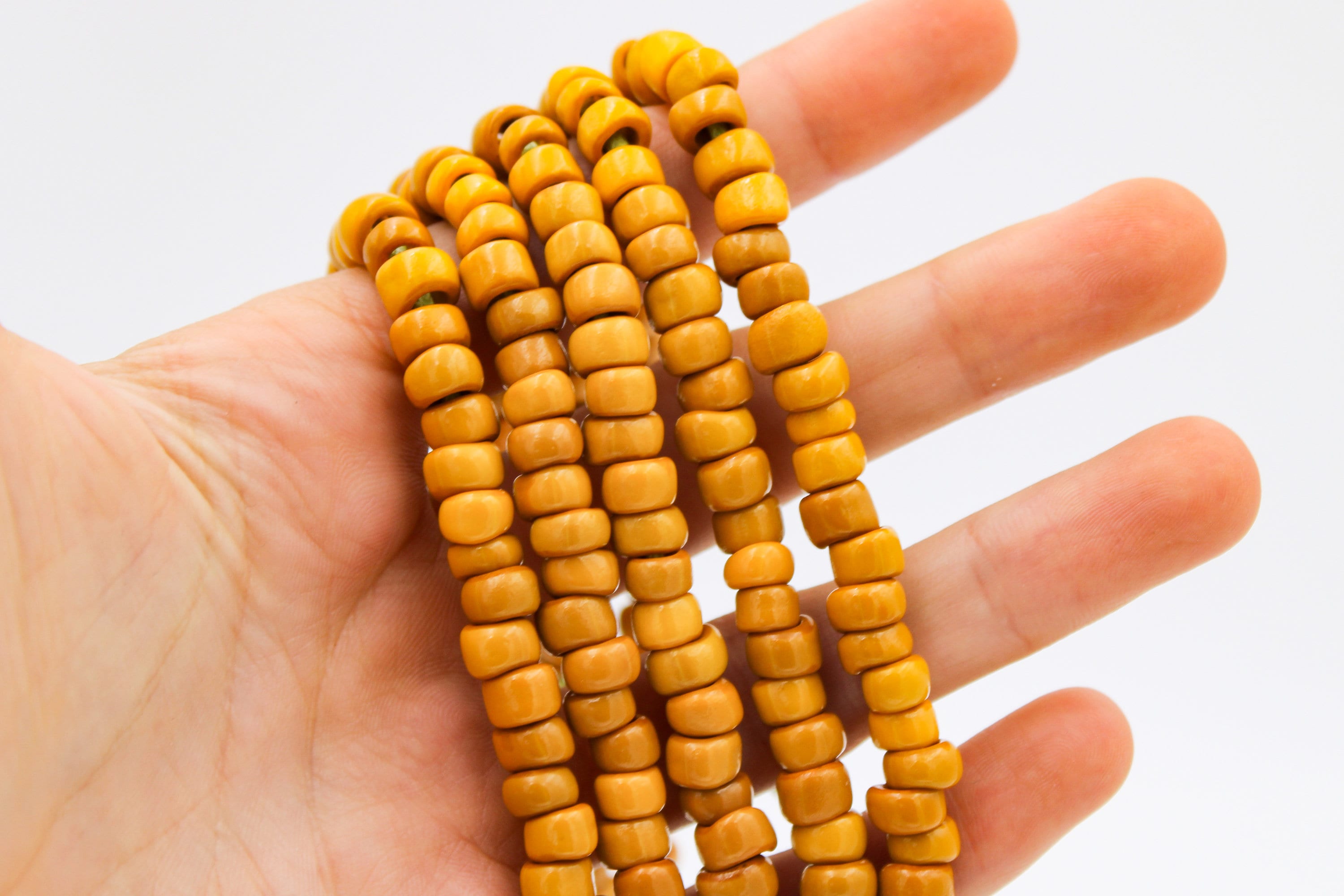 Mustard Yellow Seed Beads. Large Seed Beads. SB57 Etsy