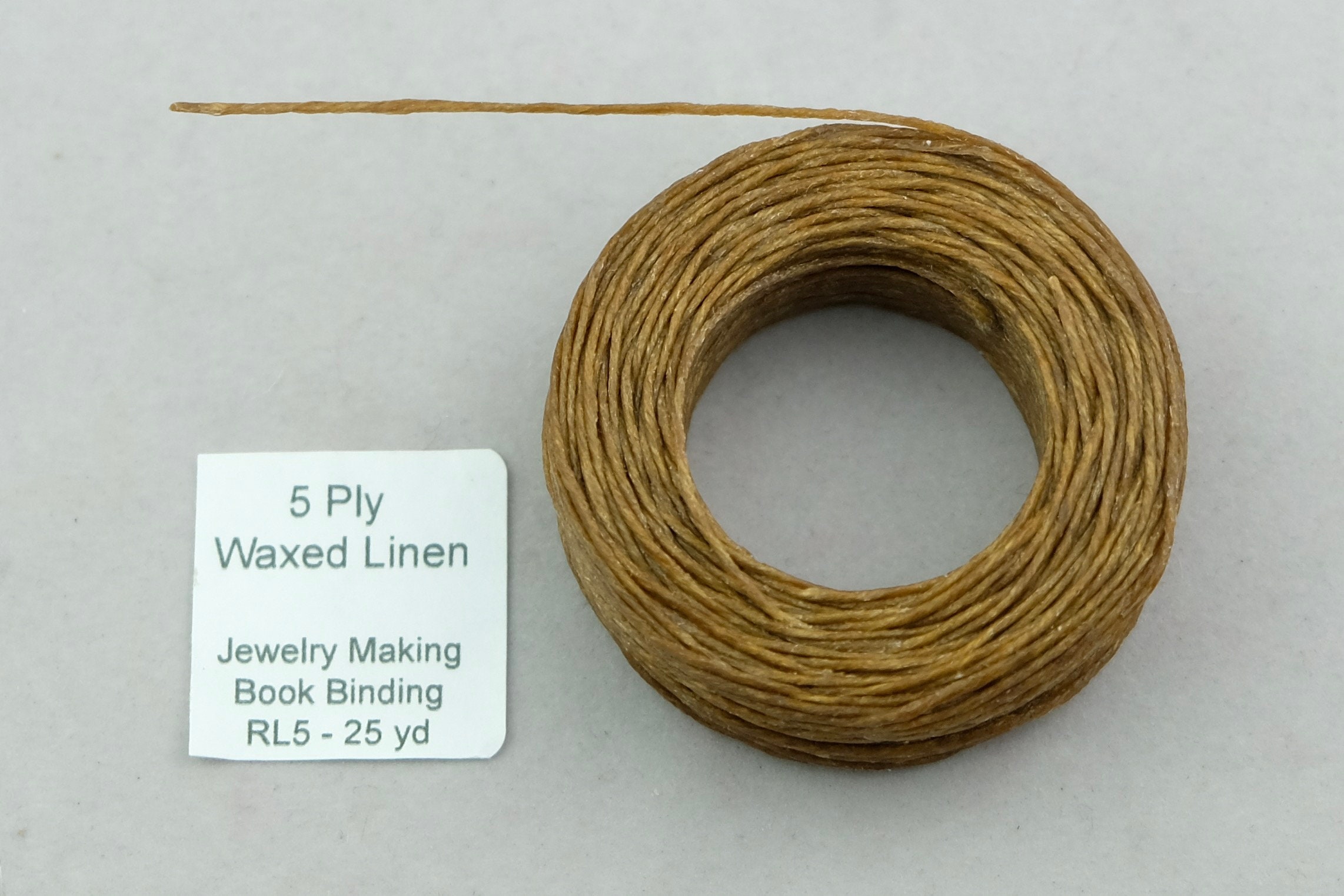 Waxed Linen Thread Walnut 2Ply/50 Gram X 190Yard - MICA Store