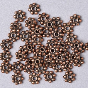 Sugar Skull Beads Tierracast Antique Copper 10mm Big Hole Beads