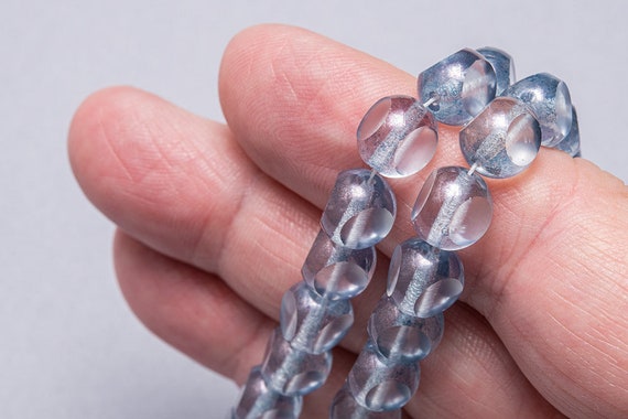 Vintage Czech Picasso Tri-cut Faceted Beads. CZ-458 - Etsy