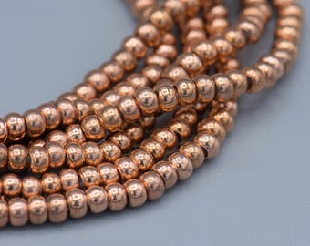 250 Copper Heishi Spacer Beads.3x2mm Jewelry Making Supplies SKU-MB-32-C