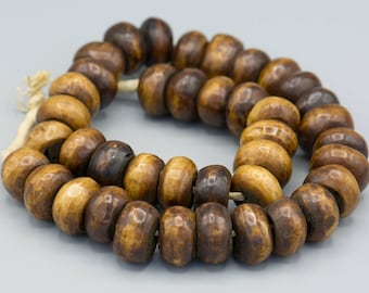 African Bone Kenya Beads - Large Hole Ethnic Home Decor Beads. AB-16