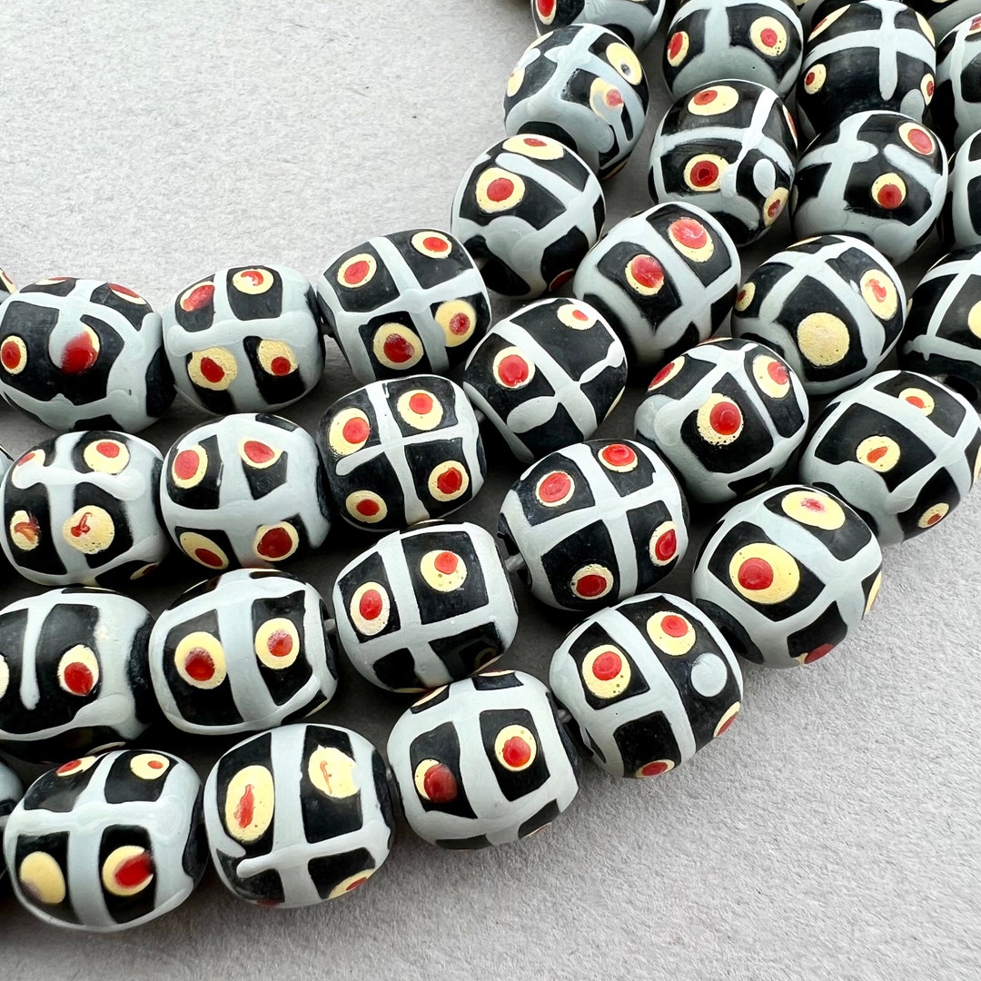 40 Venetian Style Lampwork Beads. Java Glass Trade Beads. TBW-187 - Etsy