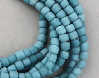 Java Indo-Pacific Tradewind Beads. Handmade Water Blue Small trade bead. GLS-100