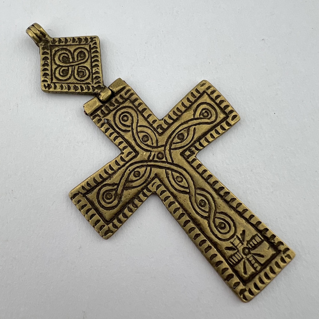 Large Coptic Style Ethiopian Cross With Hinge. PEN-278 - Etsy