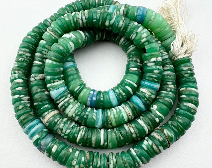 Large 8mm Red Whiteheart Beads, African Whiteheart Trade Beads. REDWH ...
