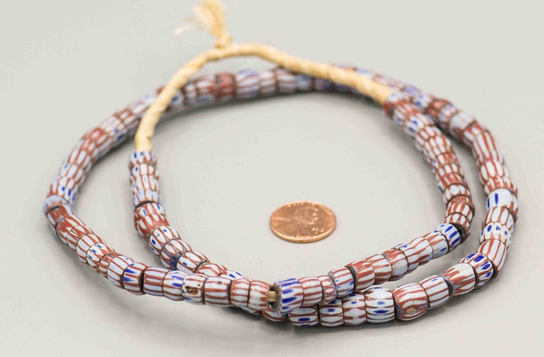 Venetian Awale Chevron Beads 5x8mm 124 Beads on 25 Strand SKU-CHEV-1