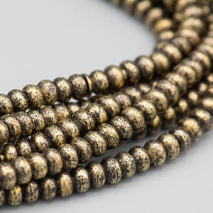 240 Faceted Brass Beads 2mm Tiny Diamond Cut Beads Brass Spacer