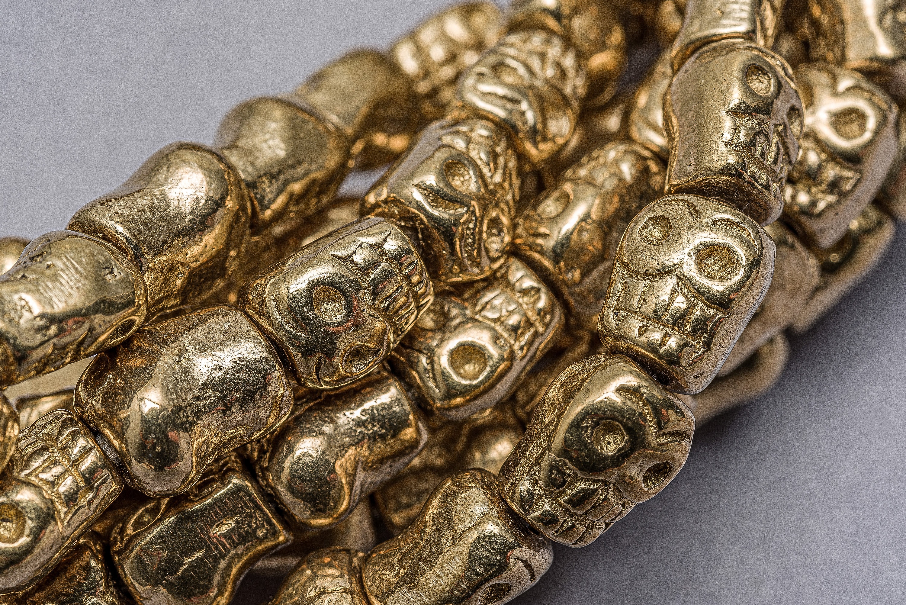 Brass skull beads clearance