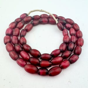 White Heart Red Samburu Trade Beads. TB-6406