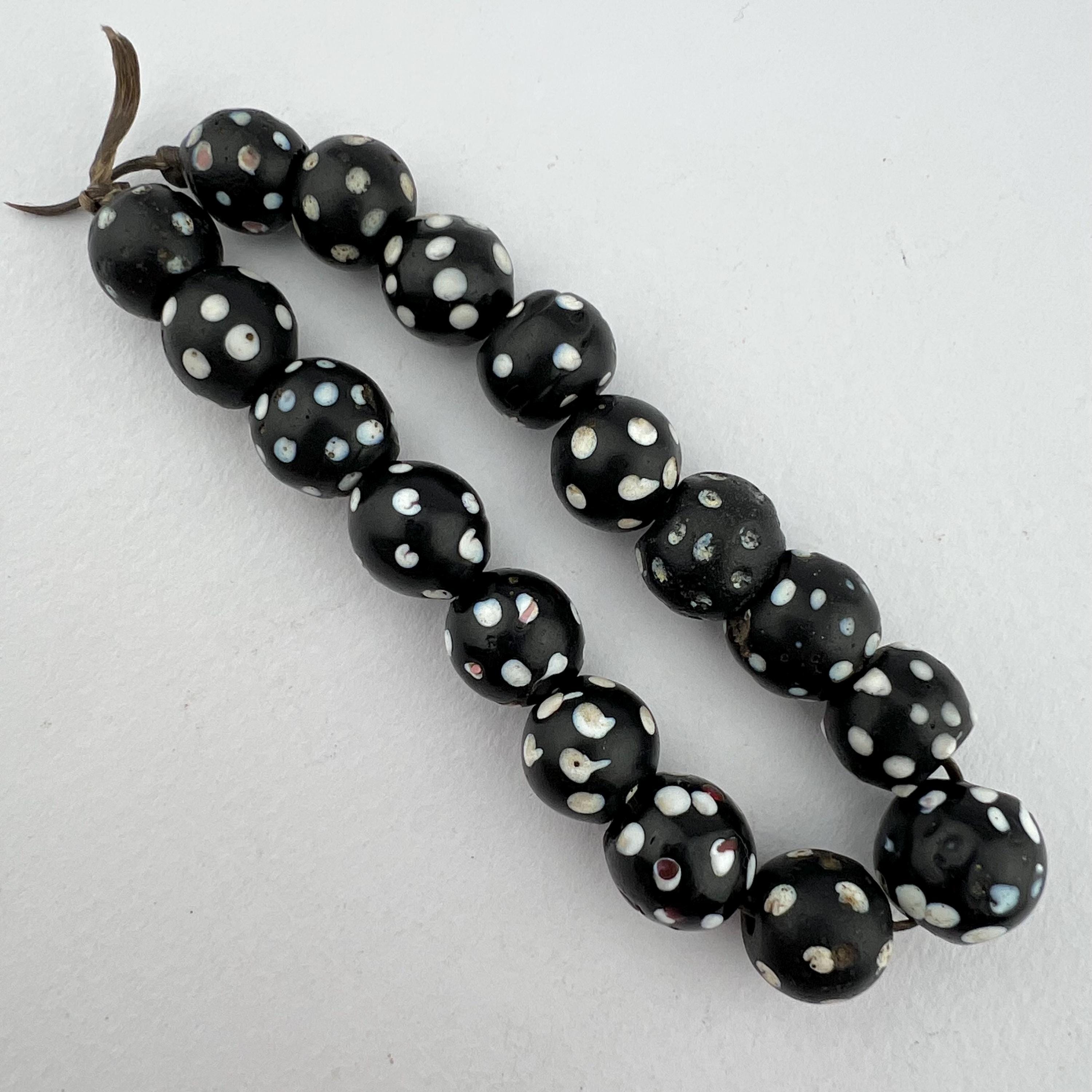 OODECO 【COTTON】BLACK with SILVER BEADS WOOL】BLACK with SILVER