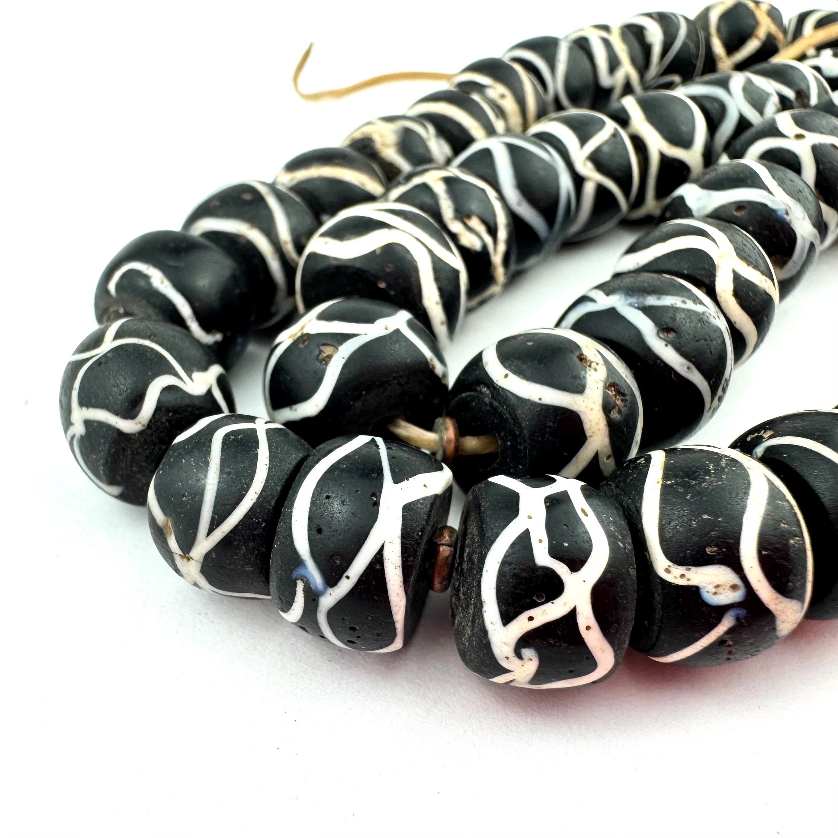 Venetian Rattlesnake Beads. African Trade Beads. TB-6585 - Etsy