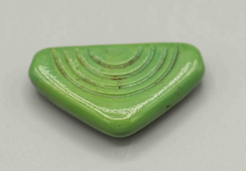 Old African Trade Tanga Triangle Bead 30x50mm SKU-TB-407