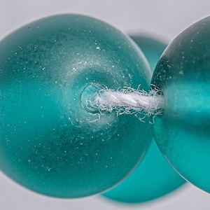 50 Teal Blue Czech Glass Beads. Czech 6mm Druk Round Glass Beads. CZ-481