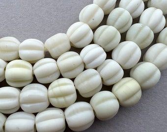 Ancient Style Melon Glass Beads From Java. TBW-243