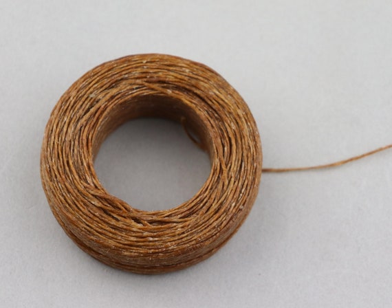 Linen Cord 3 Ply. Medium Brown Natural French Linen 3 Ply Thread. CORD 21 Etsy Canada
