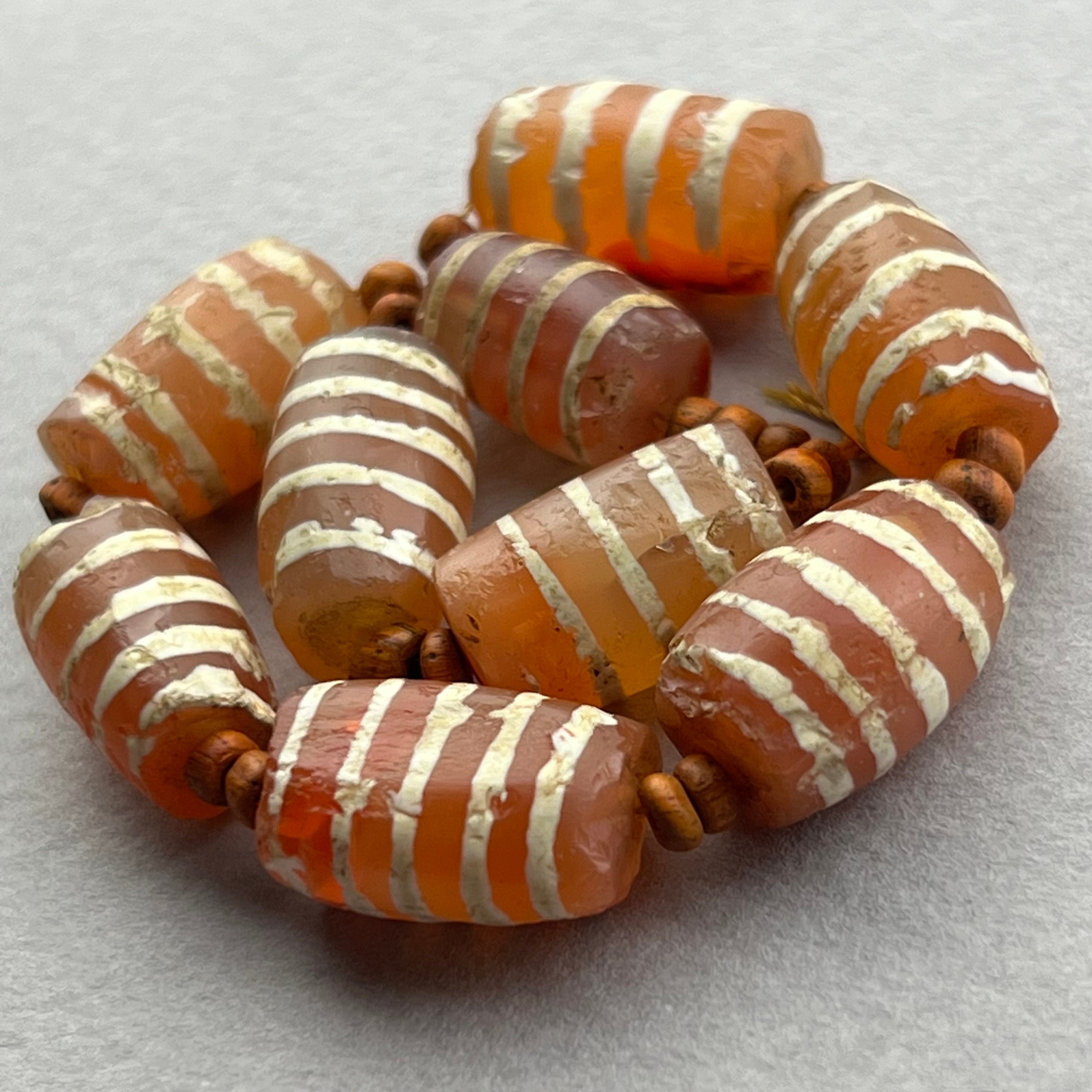 Indus Valley Old Carnelian Bead String Antique Original Himalayan Old Beads  