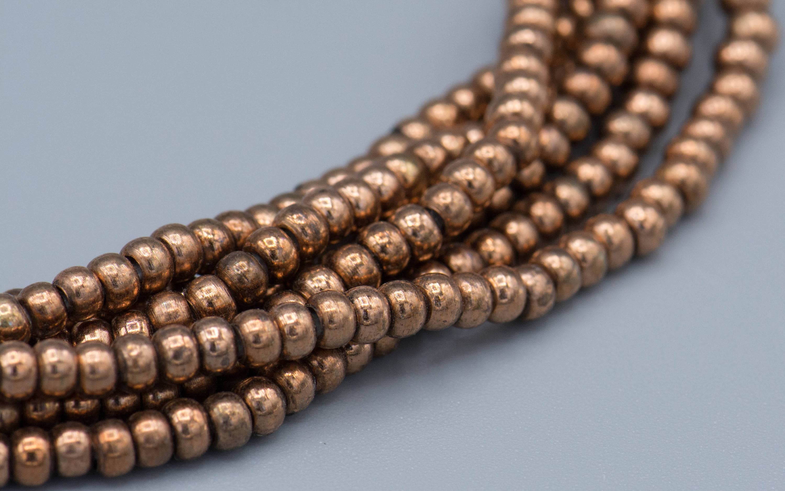 250 Antique Copper Small Heishi Spacer Beads 3x2mm Jewelry Making