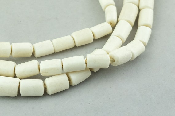 Rustic Bone Beads. African 2mm Hole Bone Beads. AB-9 