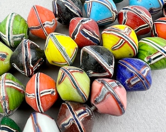 36 King Beads. Java Beads. Small Mixed Trade Beads. TBW-279