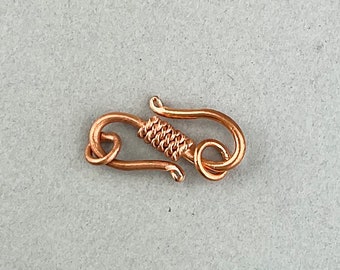 Solid Copper S Hook Clasp CL-31