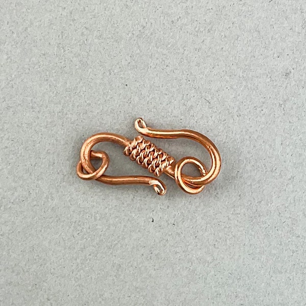 Solid Copper S Hook Clasp CL-31