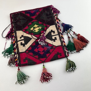 Antique Silk Uzbekistan Pouch Bag. TB-4059