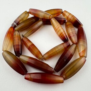 Old African Idar Oberstein Carnelian Beads. TB-3681