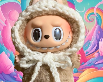 Bonnet for Labubu -Handmade Accessory -Crochet -Hat ONLY -NO DOLL