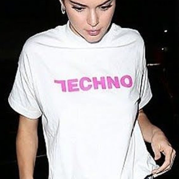 Kendall Jenner techno ladies t-shirt