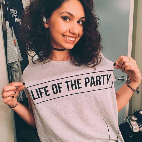 Alessia Cara Life of the Party ladies t-shirt