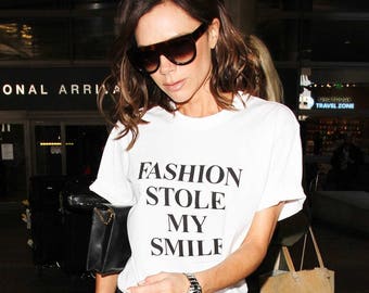 Fashion Stole My Smile ladies t-shirt