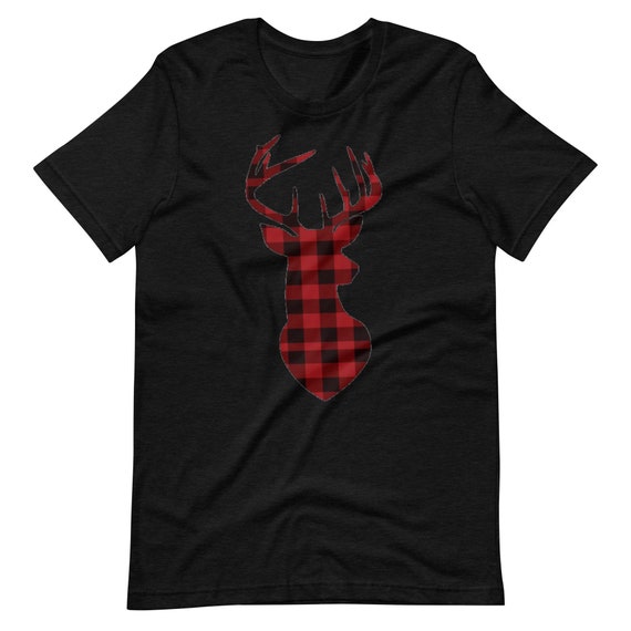 Deer Plaid T-shirt for Men or Women 