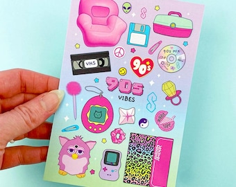 90s Nostalgia Journal Card Planner Dashboard - April 2025 Subscription