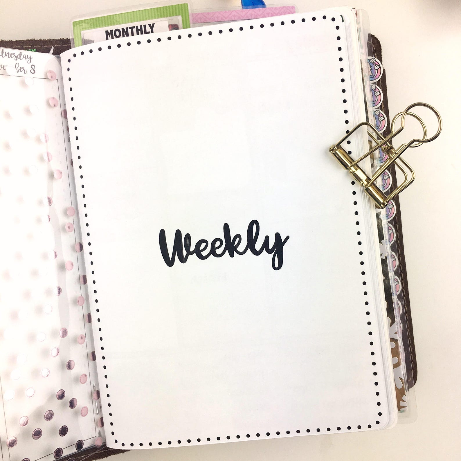 B6 TN Undated Vertical Weekly Printable Insert DIGITAL - Etsy