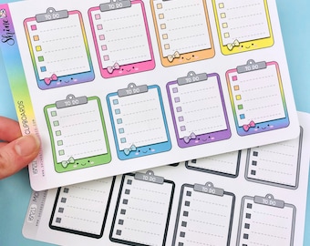 Stickers To Do - Stickers Planner Stickers mignons Happy Planner Life Planner Impression Pressions Deco Boxes