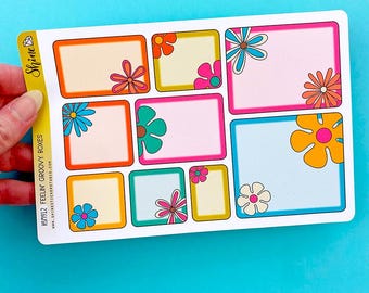 Feelin' Groovy Box Planner Stickers
