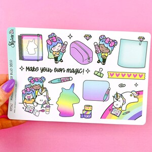 Trash Day Luna Stickers Planner Stickers Cute Character Girl 