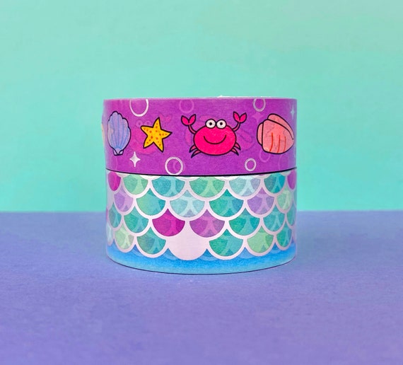 FOILED Mermaid Washi Tape Collection Holographic Washi Tape