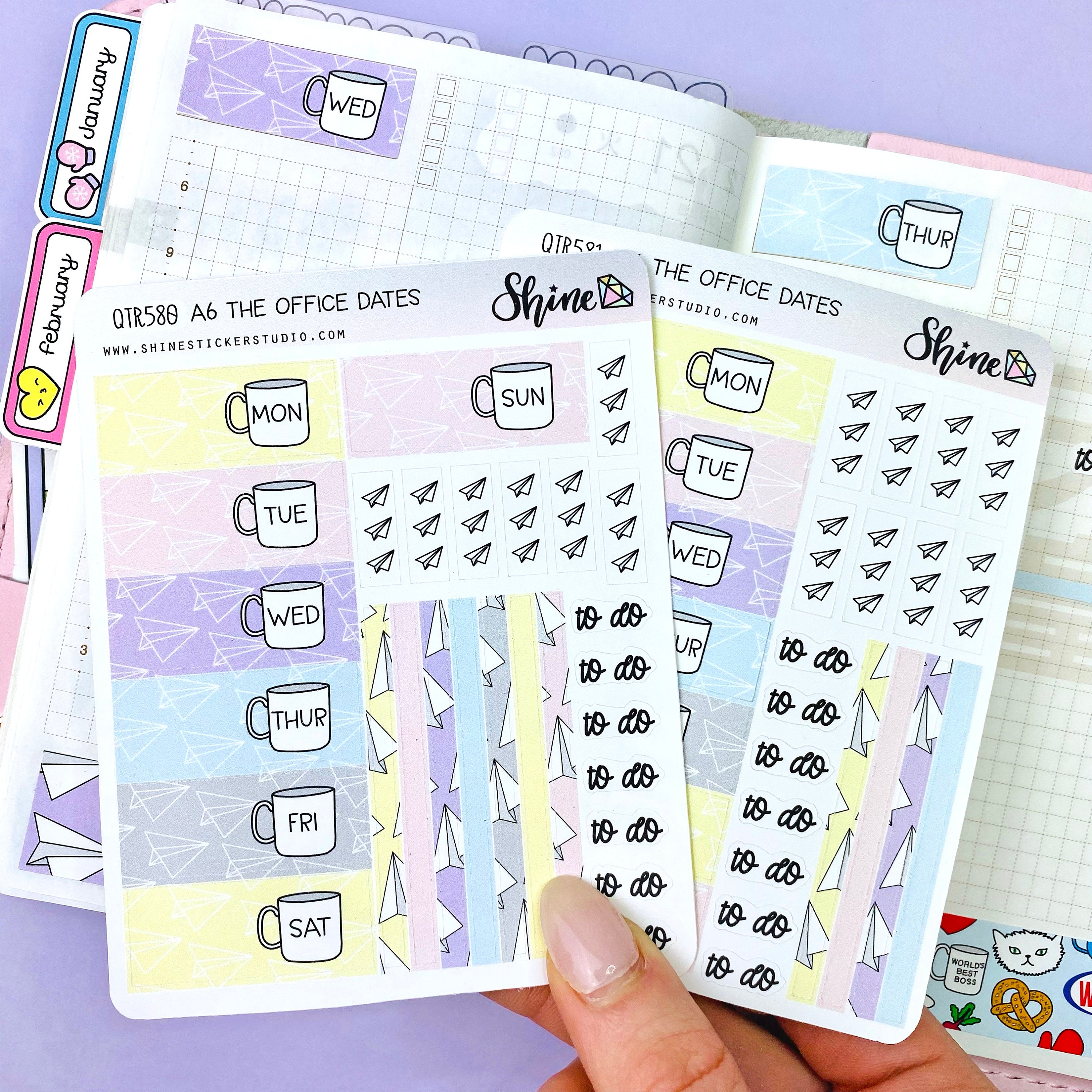 Trash Day Luna Stickers - Planner Stickers Cute Character Girl Garbage  Stickers Recollections Happy Planner ECLP Life Planner Print Pression