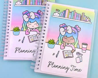 Luna Planning Time Reusable Sticker Book - Reusable Sticker Book Sticker Album Planner Sticker Book Planner Sticker Album