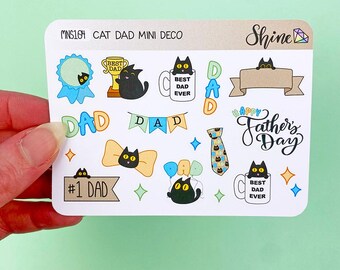 Cat Dad Deco Planner Stickers Mini Sheet