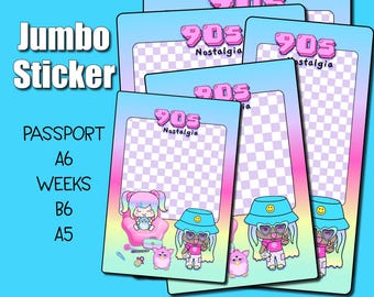 90s Nostalgia Jumbo Planner Sticker