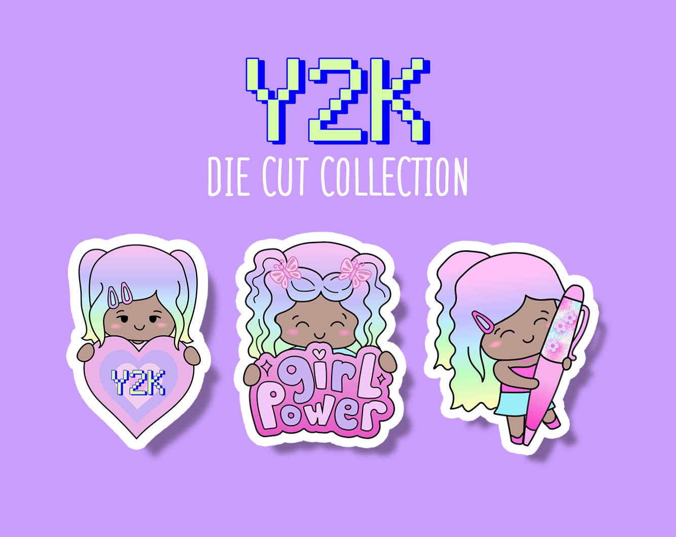 Y2K - Collab with The Angel Shoppe - Deco Stickers – Shine Sticker Studio