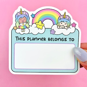 Luna Planner Girl Deco Stickers - Planner Stickers Cute Sticker Happy  Planner Life Planner Print Pression Planning Time Deco Stickers