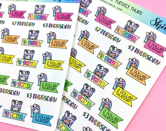 $2 tuesday planner stickers