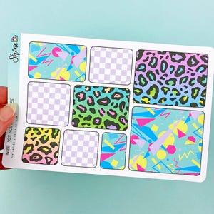 90s Nostalgia Box Planner Stickers