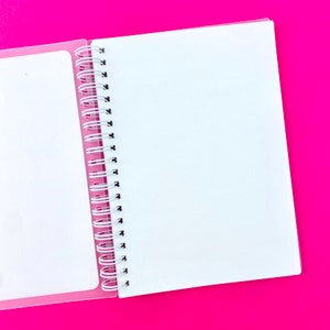 Pink Gingham Reusable Sticker Book - Cute Pink Girly Checkered Plaid ...