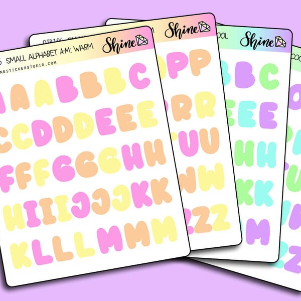 Letter Stickers Etsy